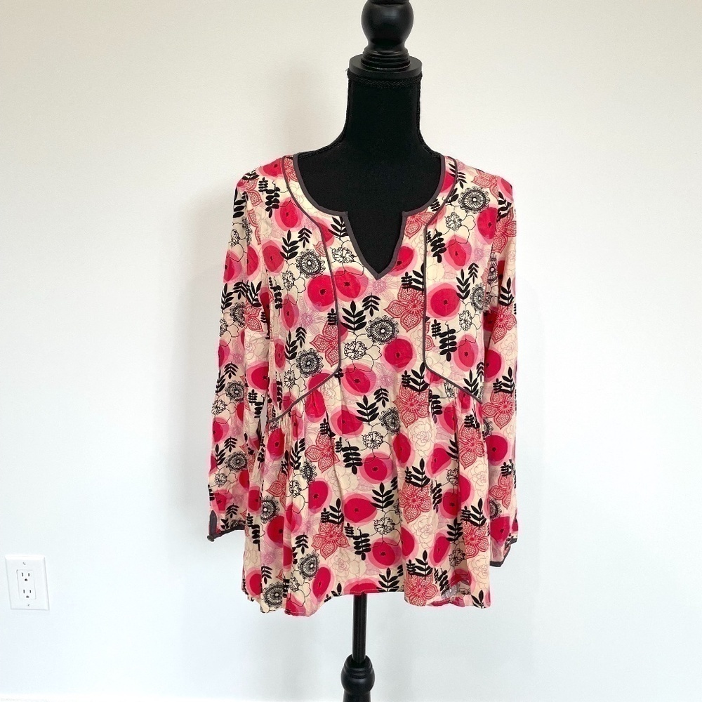 Matilda Jane Floral Fit & Flare Long Sleeve Women's Top